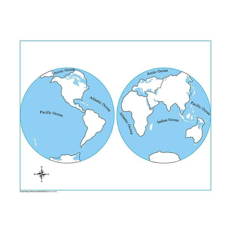 Kid Advance Montessori Unlabeled Control Map