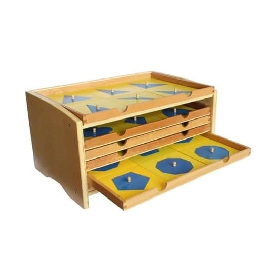 Elite Montessori Geometric Cabinet With 35 Insets