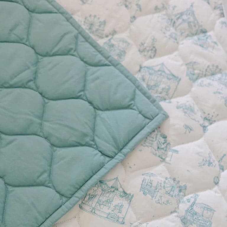 The Gilded Bird Circus Toile Quilted Playmat