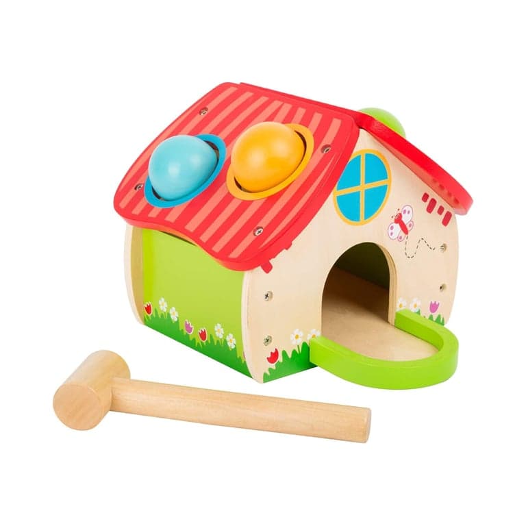 Small Foot Wooden Hammering House With Hammer and Balls Play Set