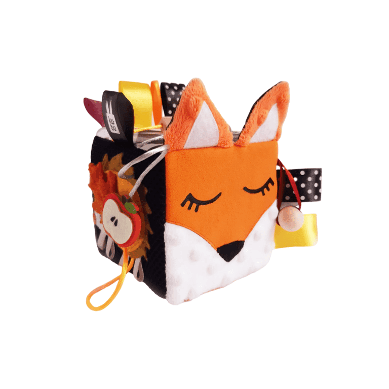 Kubu Toys Soft Activity Cube Fox Red Apple