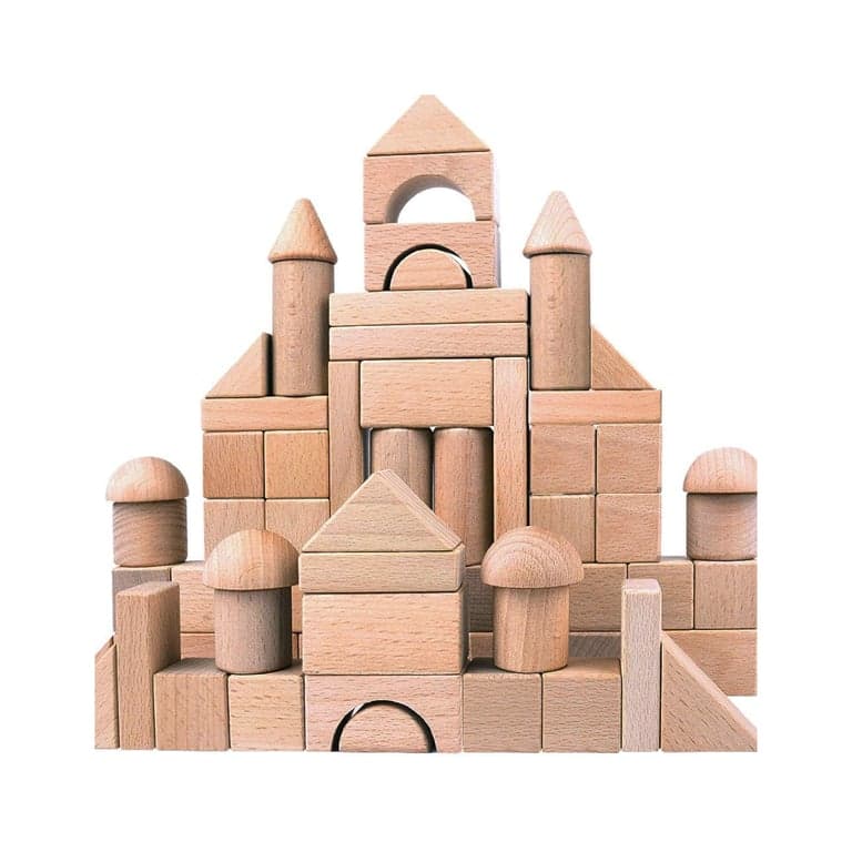 Migargle Wooden Building Blocks Set Natural
