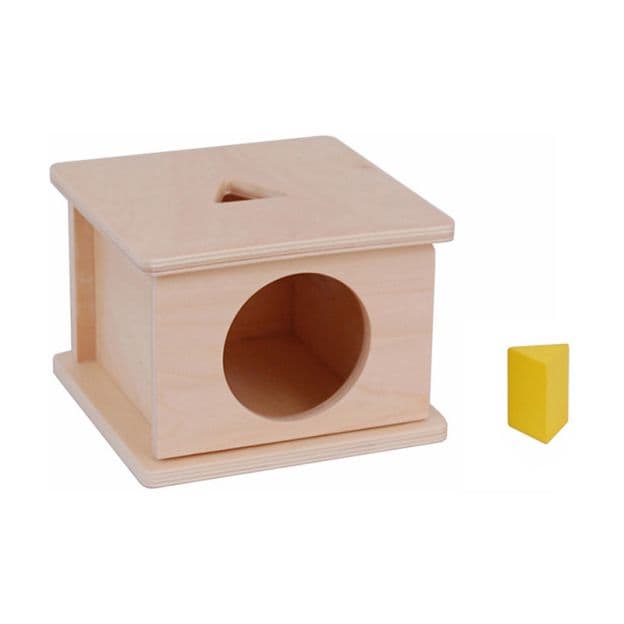 Kid Advance Montessori Imbucare Box With Triangle Prism