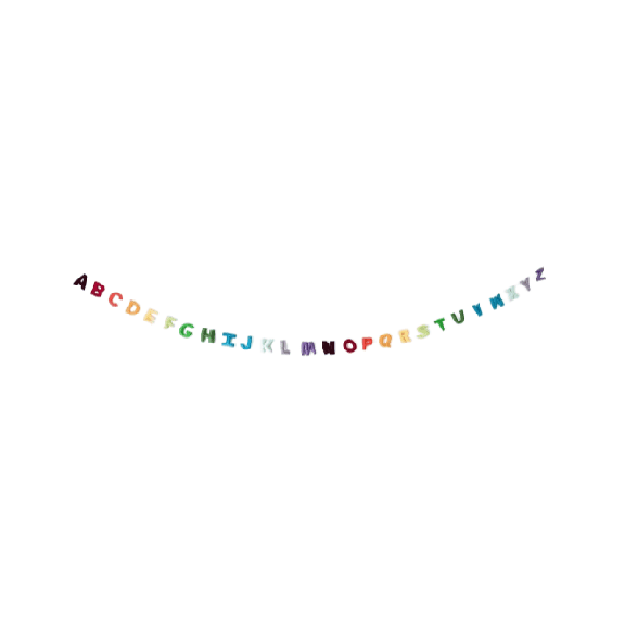 Nivas Garland Alphabet