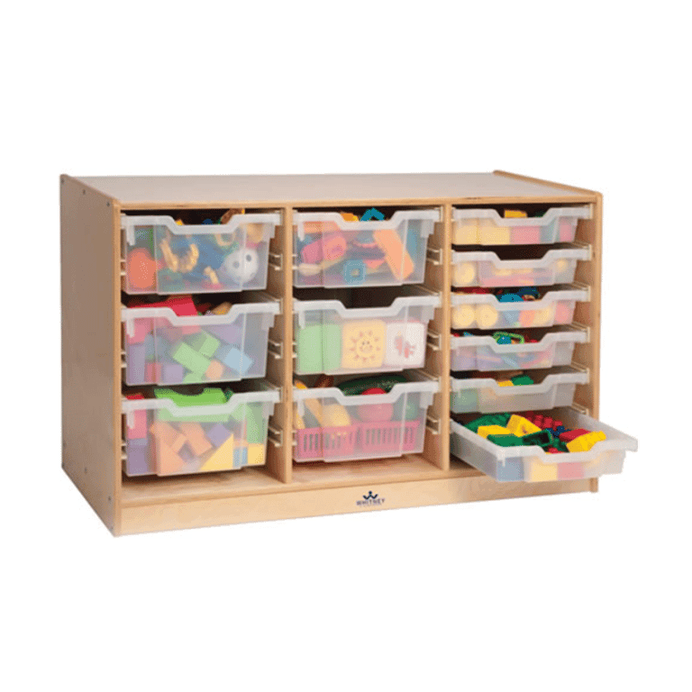 Kaplan Early Learning Easy View Dual Size Storage With Trays