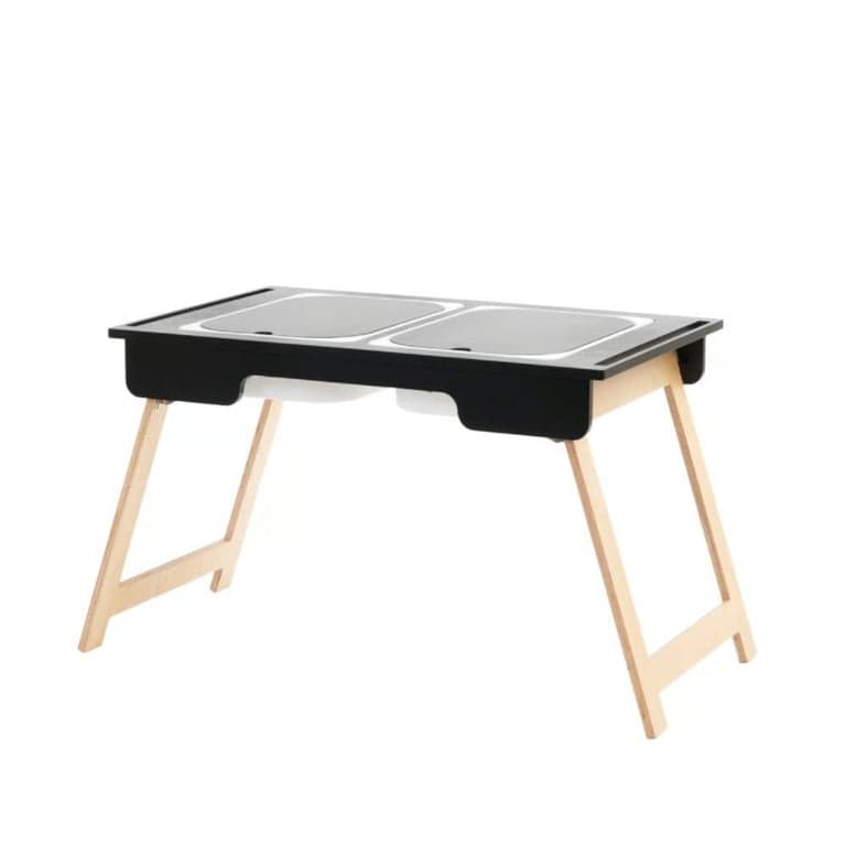 Duck Woodworks Shop Table Sensorielle de Sable et d’eau Noire