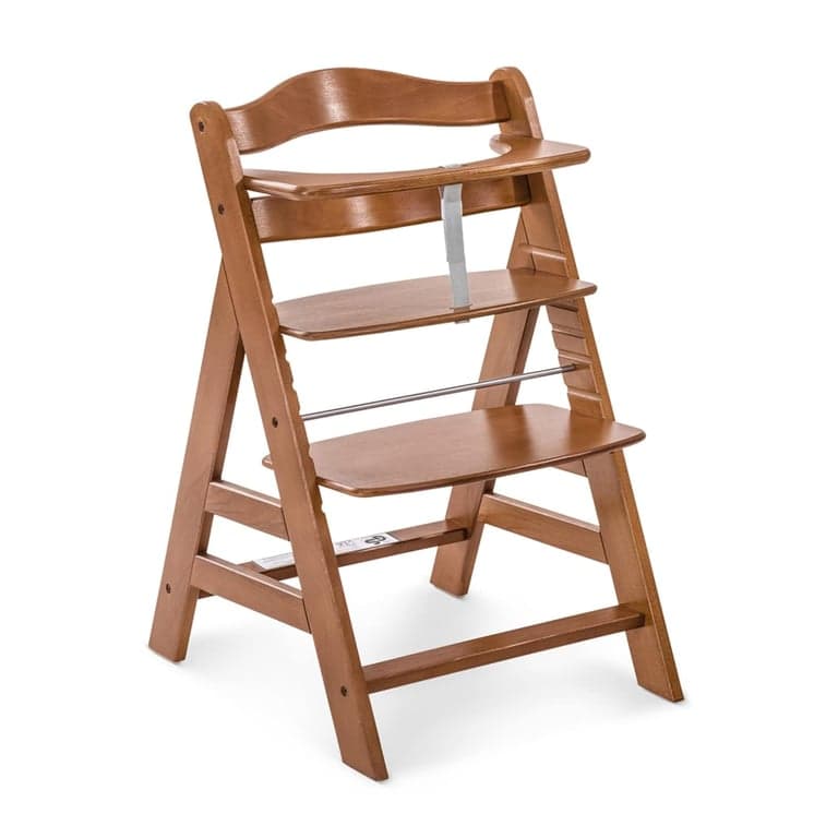 Hauck Alpha+ Grow Along Adjustable Wooden High Chair Walnut