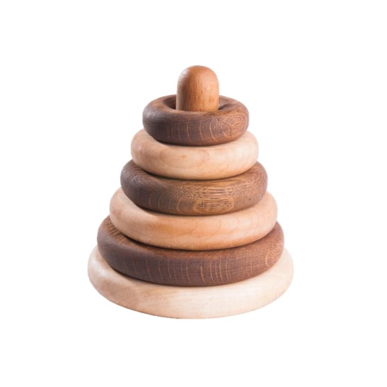 PoppyBabyCo Wooden Stacking Rings Small