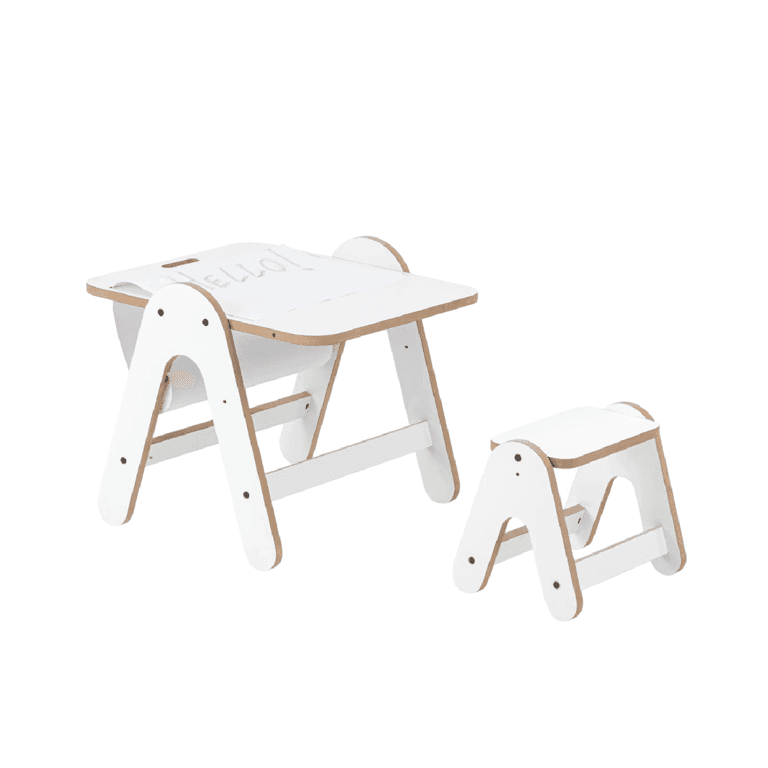 Mamatoyz Table d'Activité Tableau Avec Tabouret MDF