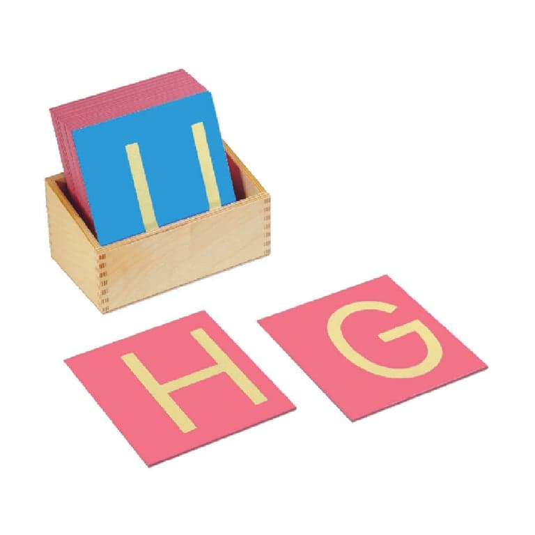 Bruins Montessori Sandpaper Capitals Print With Box