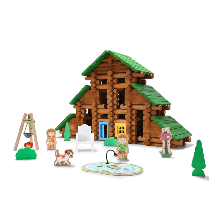 SainSmart Jr. Wooden Log Set Vacation 214 Pieces