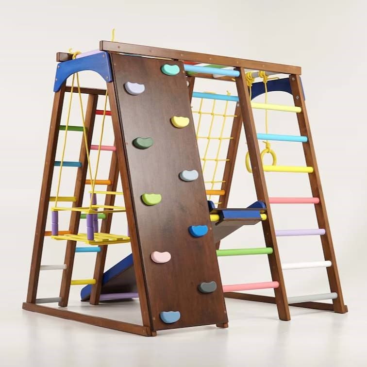 Tod Gym Playground Set Climbing Gym Brown