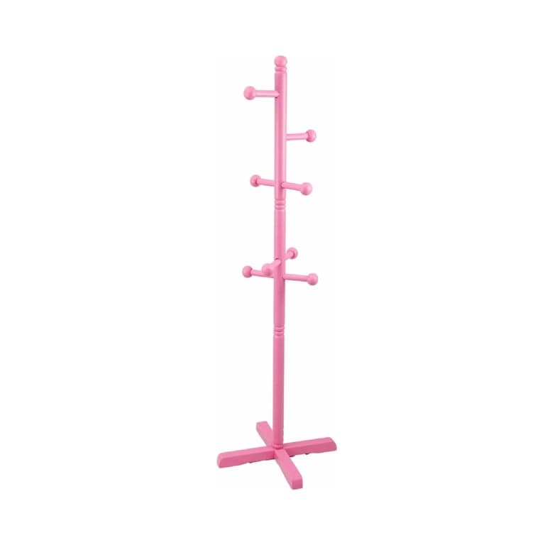 Frenchi Furniture Freestanding Kid's Coat Rack Pink