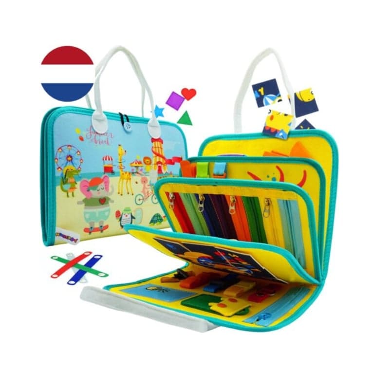 Montiplay Farde Montessori Jaune Bleu