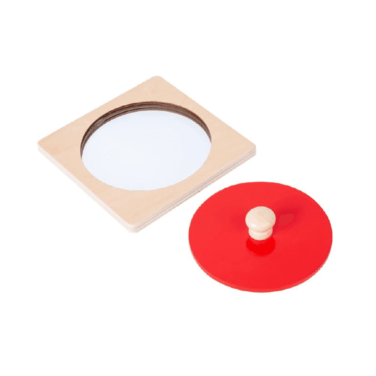 Adena Montessori Peek-A-Boo Mirror Shape Puzzle