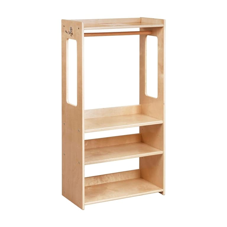 ECR4Kids TrendiTot Clothing Rack Natural