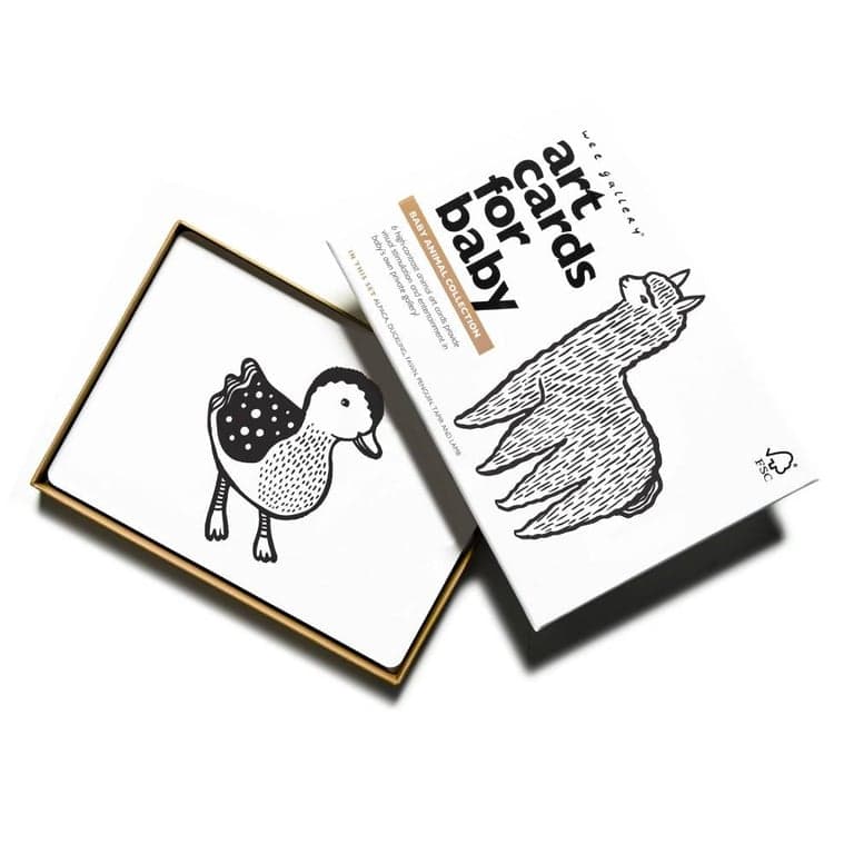 Wee Gallery Art Flash Cards Baby Animals Collections