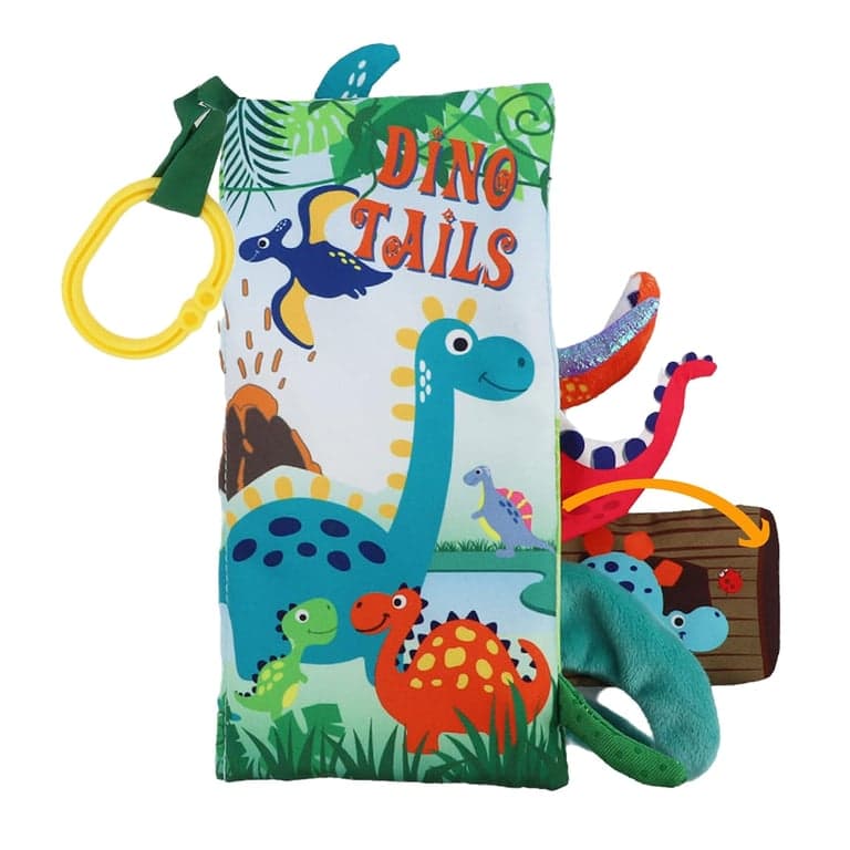 bebe mondo Crinkle Cloth Book Dino Tails