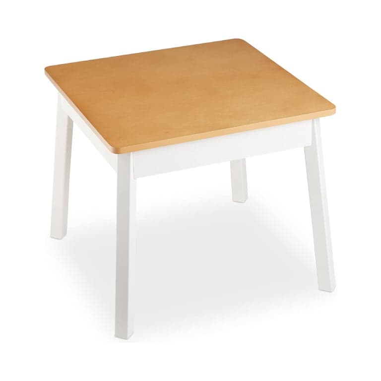 Melissa & Doug Wooden Square Table White and Natural