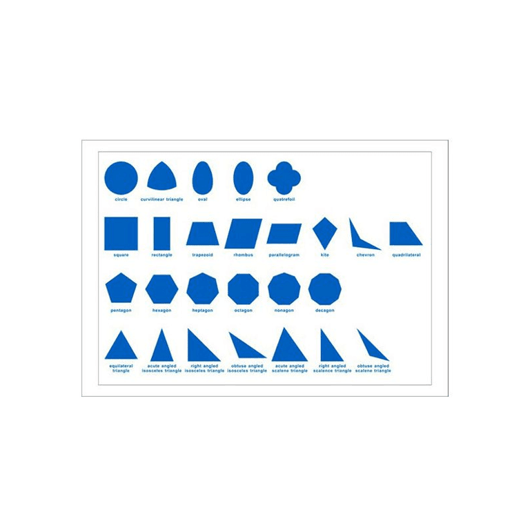 Kid Advance Montessori Geometric Cabinet Control Chart