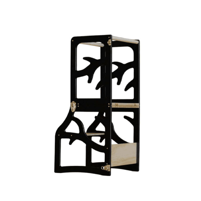 Weco 2-en-1 Design Arbre Tour de Cuisine Noir