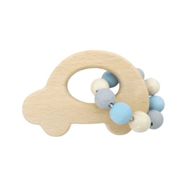 Hess-Spielzeug Rattle Car Natural Blue