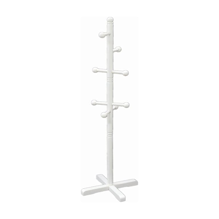 Frenchi Furniture Freestanding Kid's Coat Rack White