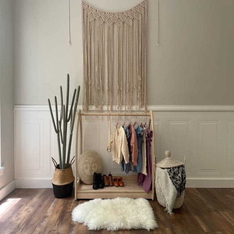 Joey Co. Montessori Clothing Rack With Closet Hanger Only