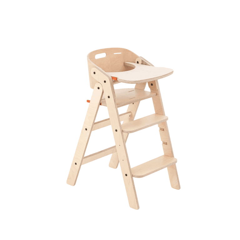 Mamatoyz Chaise Haute Avec Plateau Naturel