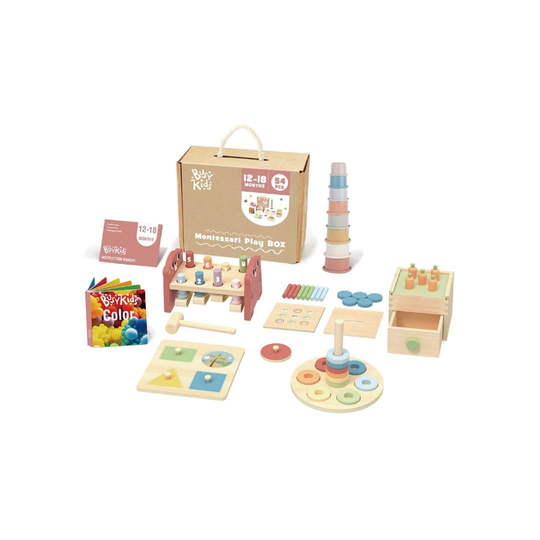 Busy Kids Coffret Montessori de jeux 12-18 mois 1