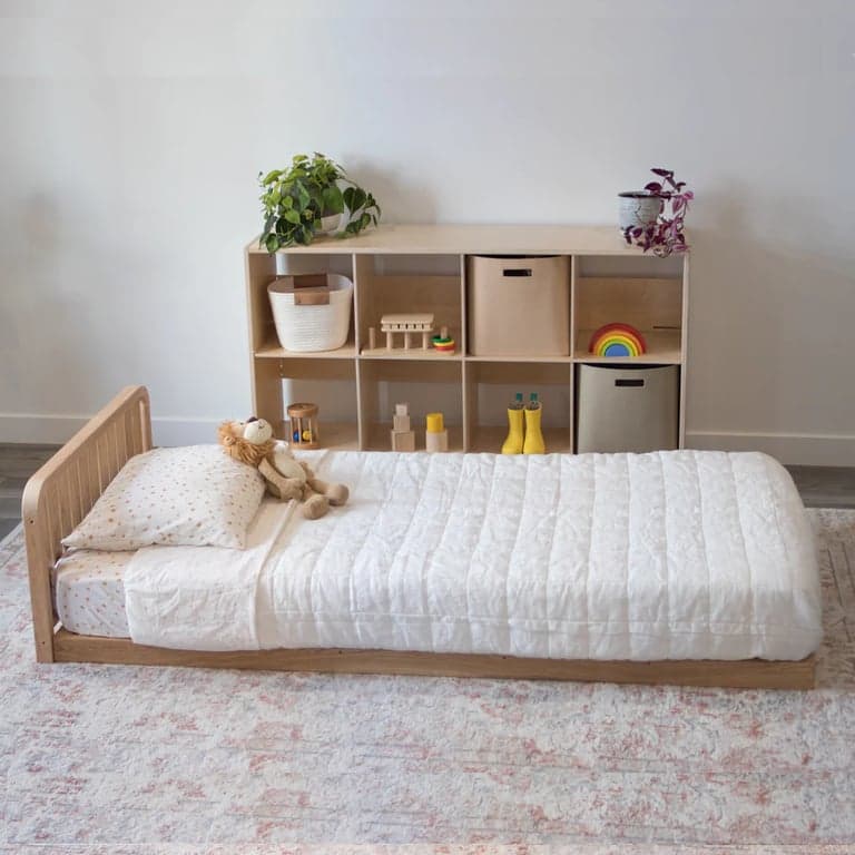 Sprout Kids Sosta Floor Bed Platform With Headboard Twin