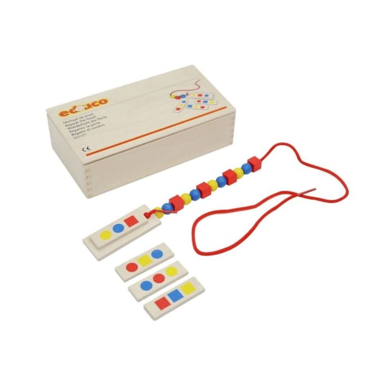 Educo Jeu d'Enfilage de Couleurs
