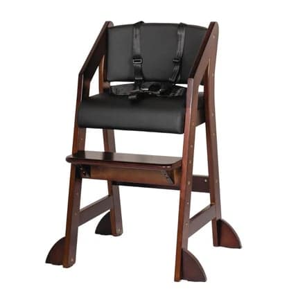 My Happy Helpers Dine and Grow High Chair With Harness Walnut & Black