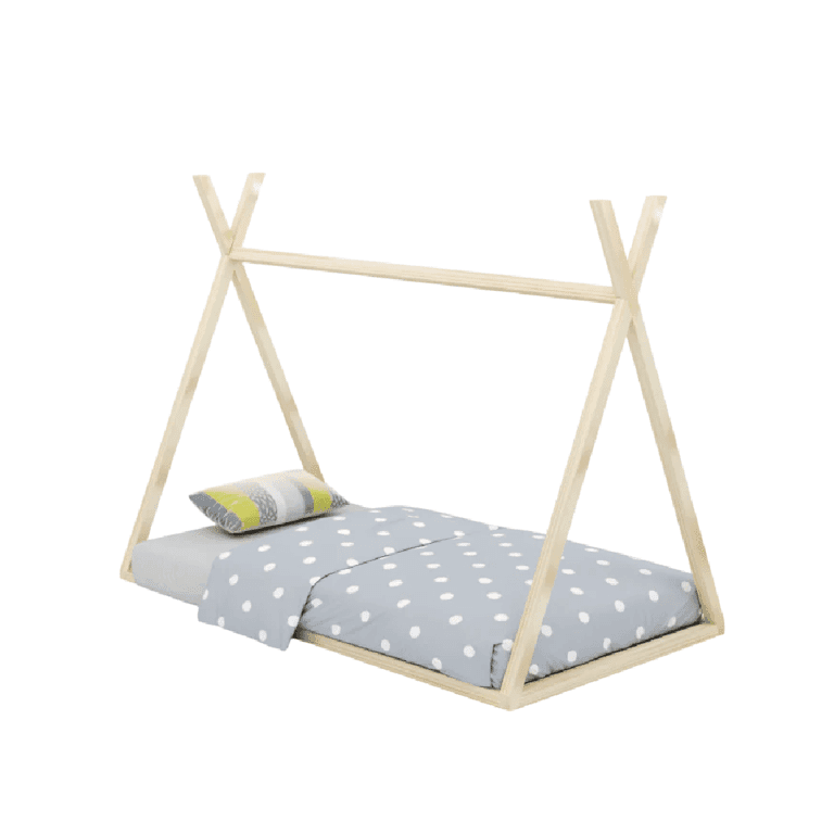 Custom Kids Furniture Mateo Teepee Twin Floor Bed With Slats