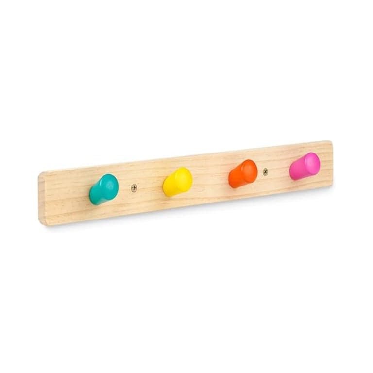 Monläurd Kids Solid Wood Coat Rack Wall Hooks