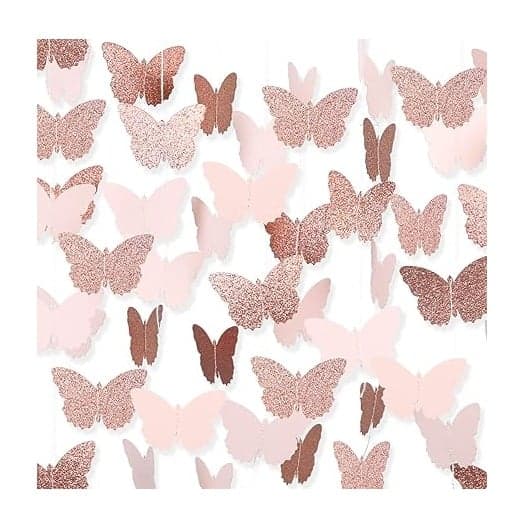 Tokcousun Garland Butterfly Rose Gold