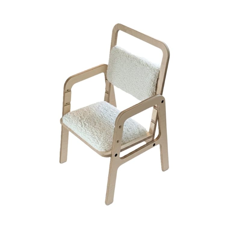 Luula Chaise Enfant Réglable Agneau Vanille