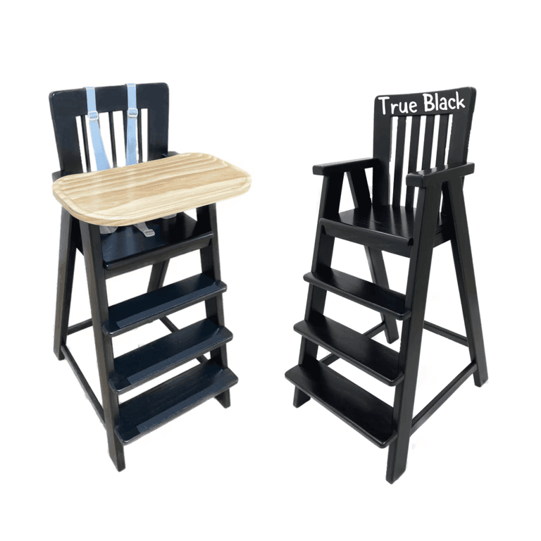 TKP Designs LLC High Chair True Black Counter Deluxe With Tray