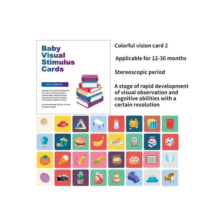Seaside-Montessori Visual Stimulation Cards 12-36 Months