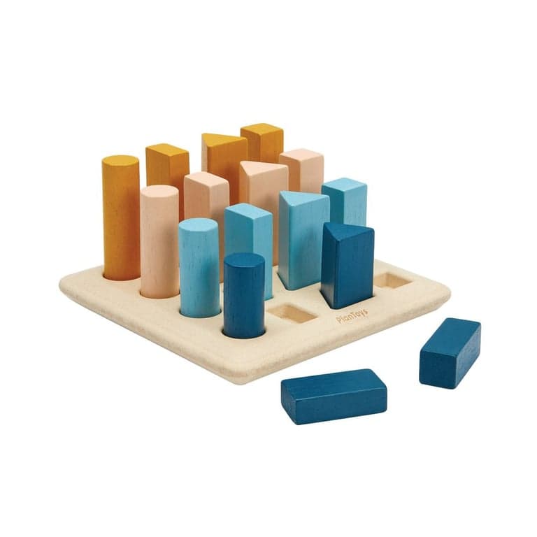 PlanToys Geometric Peg Board Orchard