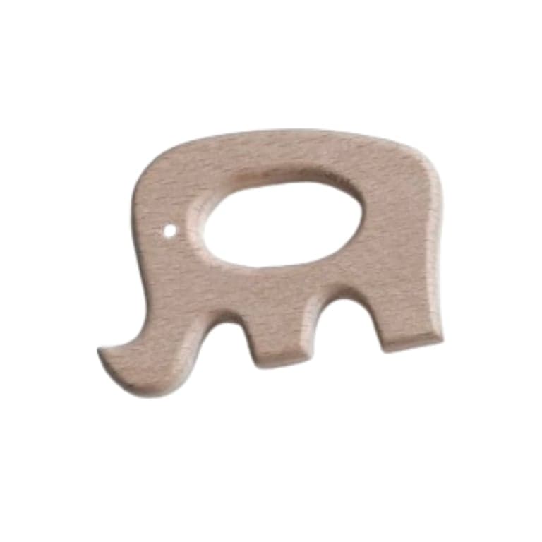 The Humble Arbutus Wooden Teether Elephant With Organic Coconut Oil Finish