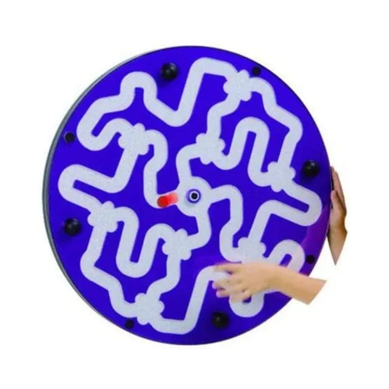 Playscapes Amazer Dizzy Disk Wall Toy Purple on Speckletone