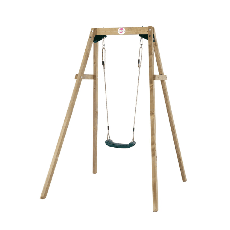 Plum Wooden Swing Set Single