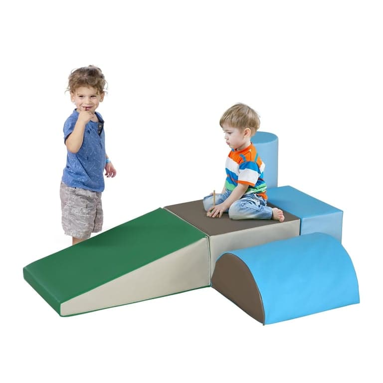 Soozier 5 Piece Climb and Crawl Activity Soft Play Set