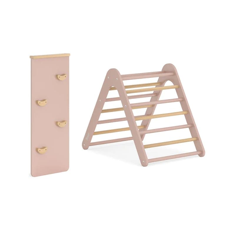 Boori Tidy Pikler Climbing Triangle & Ramp 2 Piece Set Cherry and Almond