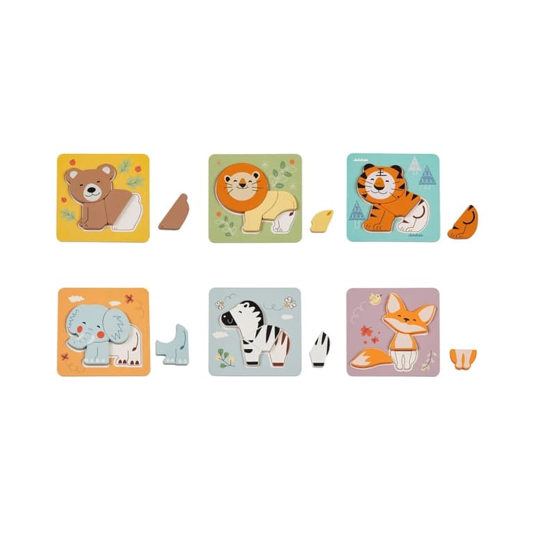 Busy Kids Puzzles animaux 6-en-1