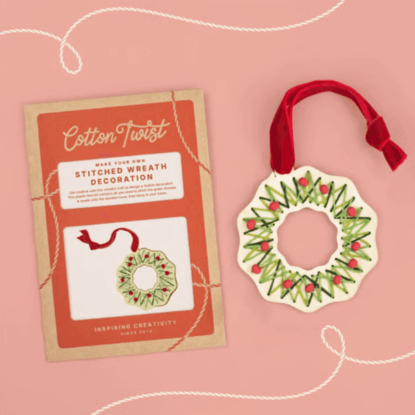 Cotton Twist Fabriquez Votre Propre Couronne de Noël Tissée