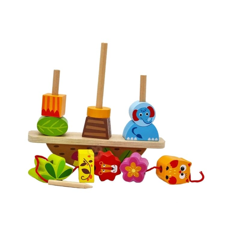 Tooky Toy Équilibre Empileur Animaux