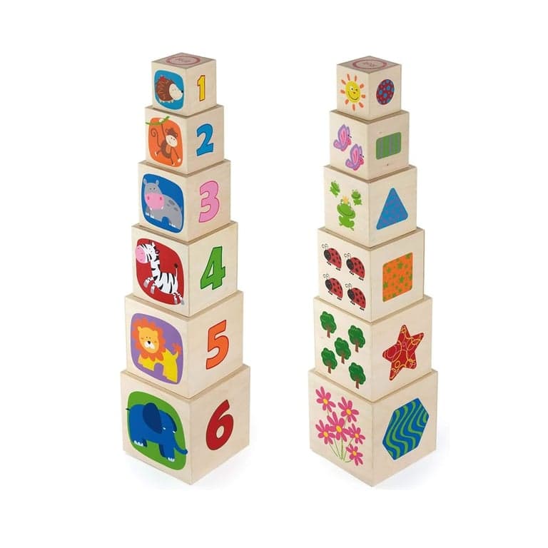 Viga Wooden Stacking Nesting Boxes