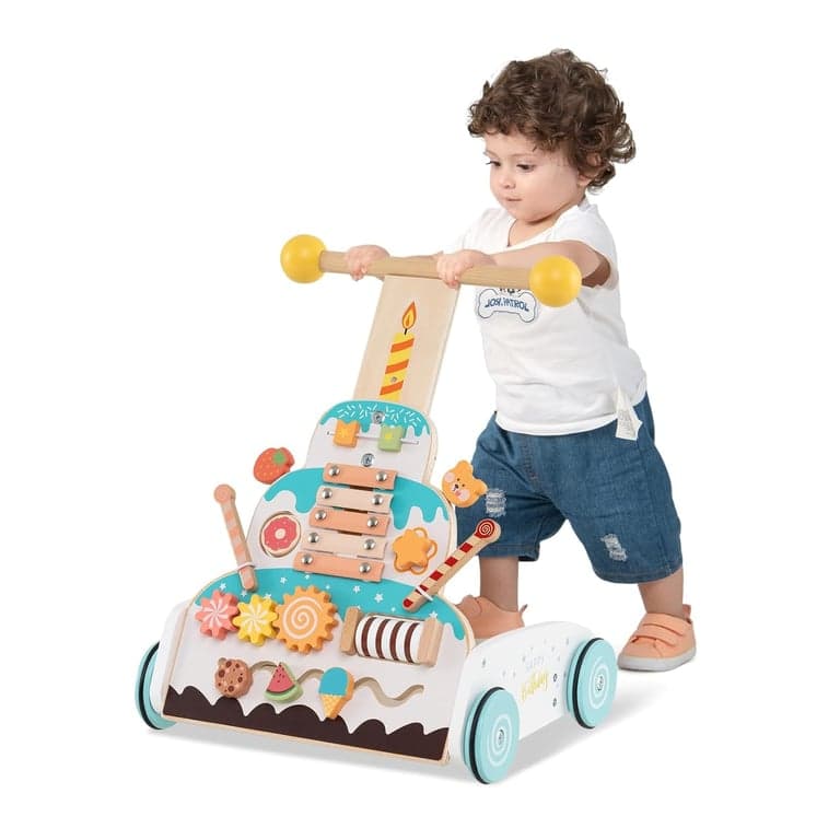 BABY JOY 3-Level Height Adjustable Push Walker